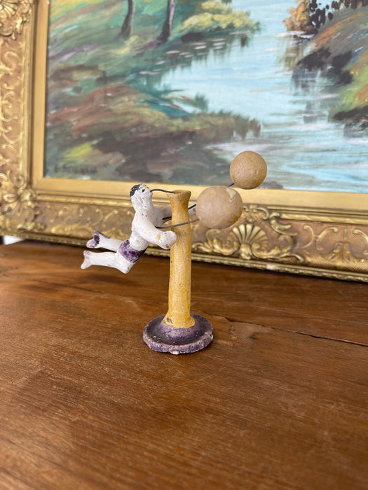 Antique Strongman Acrobat Toy with Balancing Weights, Late 19th Century