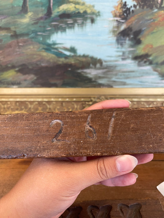 Likely Antique Dutch Carved Wood Molding Samples with Botanical Motifs, Set of Two from Kunsthandel De Luifel Hilversum.