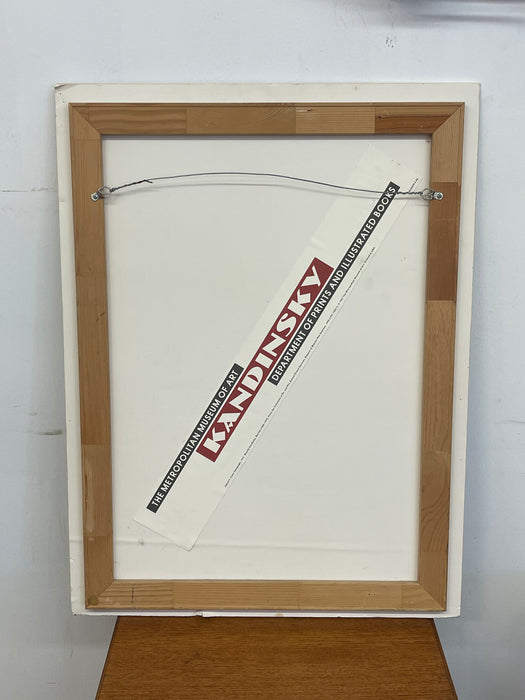Vintage Abstract Geometric Composition Print After Wassily Kandinsky, Signed and Numbered.