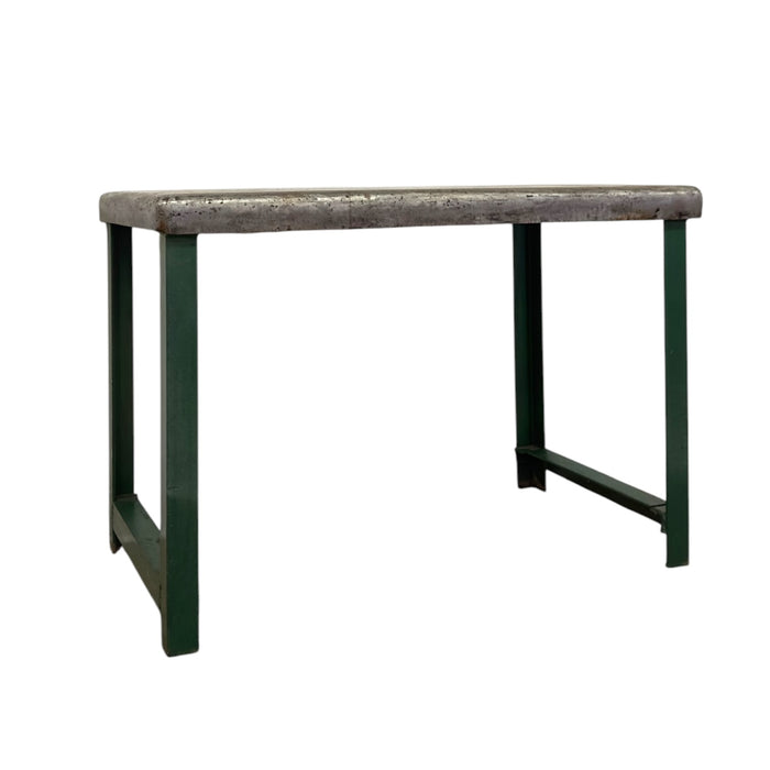 Vintage Heavy Duty Industrial Steel Workbench Table with Painted Legs.(Available by online purchase only).