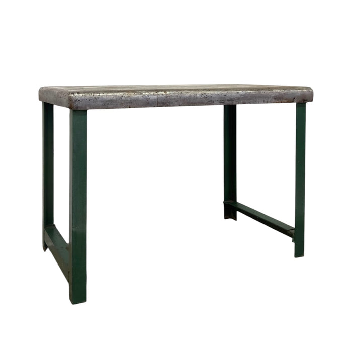 Vintage Heavy Duty Industrial Steel Workbench Table with Painted Legs.(Available by online purchase only).