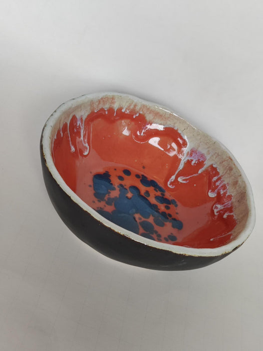 Colorful Hand-made Glazed Bowl- Medium