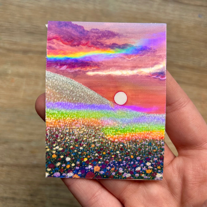 Holographic Sunset Sticker