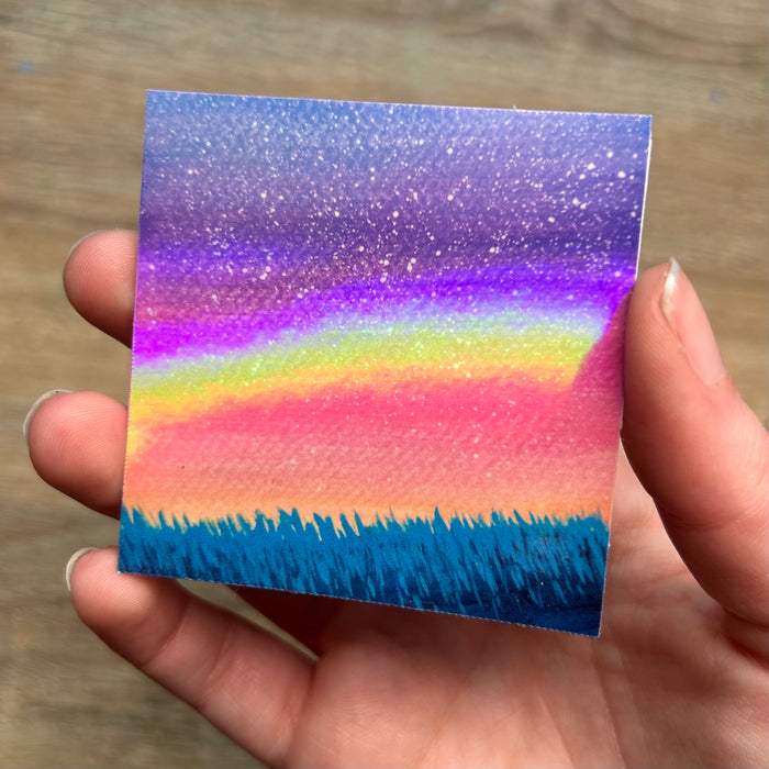 Holographic Sunset Sticker