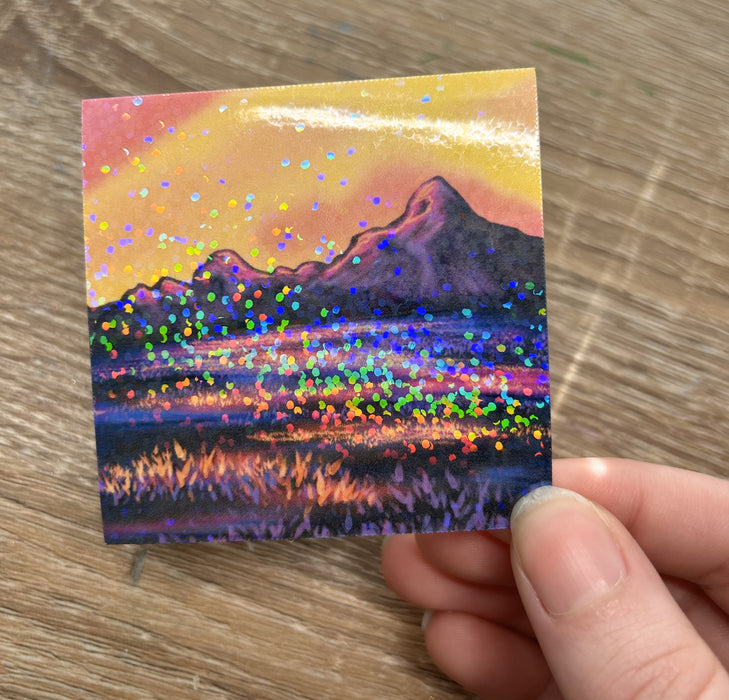 Holographic Sunset Sticker