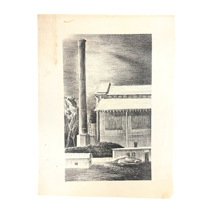 Vintage Mid Century Modern original art print