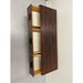Imported Vintage Danish Modern Rosewood Low Console Coffee Table With Wood Inlay.