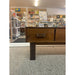 Imported Vintage Danish Modern Walnut Toned Low Console Coffee Table With Wood Inlay.