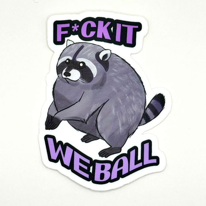 Jimothy Raccoon sticker