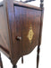 Likely Antique Edwardian Inlaid Possibly Mahogany Smoking Cabinet with Copper Interior