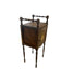 Likely Antique Edwardian Inlaid Possibly Mahogany Smoking Cabinet with Copper Interior