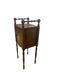 Likely Antique Edwardian Inlaid Possibly Mahogany Smoking Cabinet with Copper Interior