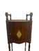 Likely Antique Edwardian Inlaid Possibly Mahogany Smoking Cabinet with Copper Interior