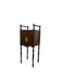 Likely Antique Edwardian Inlaid Possibly Mahogany Smoking Cabinet with Copper Interior