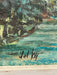 Mid-20th Century Oil Painting "Woods" by Del Kay - Pacific Northwest Forest Landscape