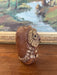 Mid-Century Handcrafted Studio Pottery Owl Sculpture with Textured Glaze