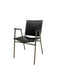 Mid-Century Modern Chrome and Faux Leather Armchair with Wood Armrests, 1970s