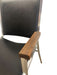 Mid-Century Modern Chrome and Faux Leather Armchair with Wood Armrests, 1970s