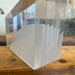 Mid Century Modern Geometric Lucite Bookend (Available by Online Purchase Only)