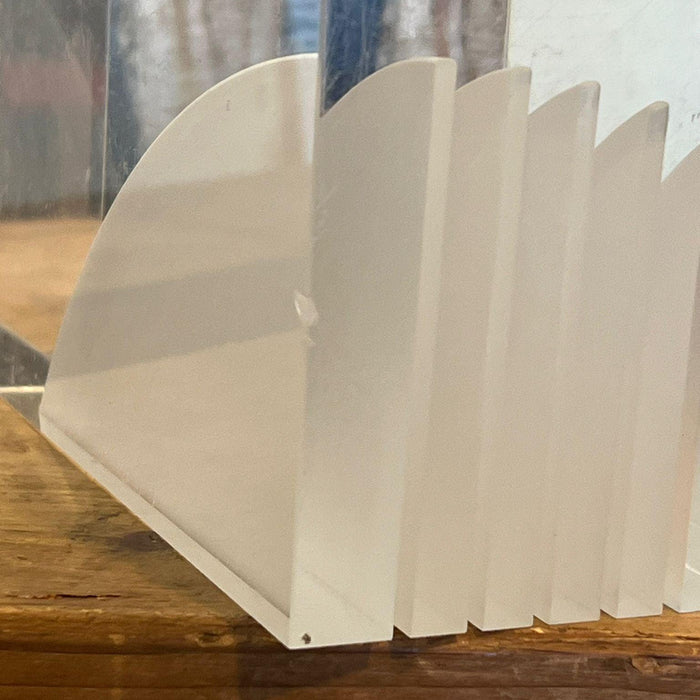 Mid Century Modern Geometric Lucite Bookend (Available by Online Purchase Only)