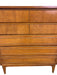 Mid-Century Modern Highboy Dresser, 5-Drawer Chest
