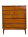 Mid-Century Modern Highboy Dresser, 5-Drawer Chest