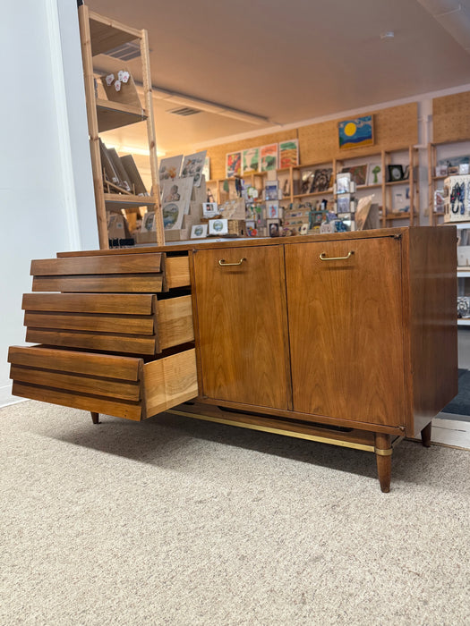 Mid-Century Modern Possibly Walnut Credenza by American of Martinsville, 1960s Style