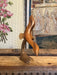 Mid Century Modern Wooden Bird in Flight Sculpture. (Online Purchase Only)