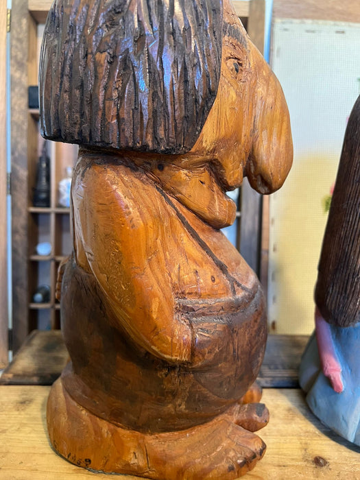 Norwegian Style Man and Woman Handcarved Figures