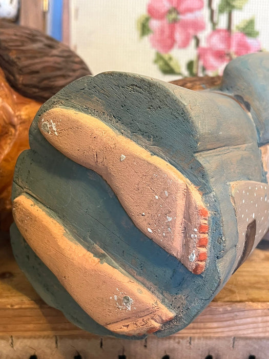 Norwegian Style Man and Woman Handcarved Figures