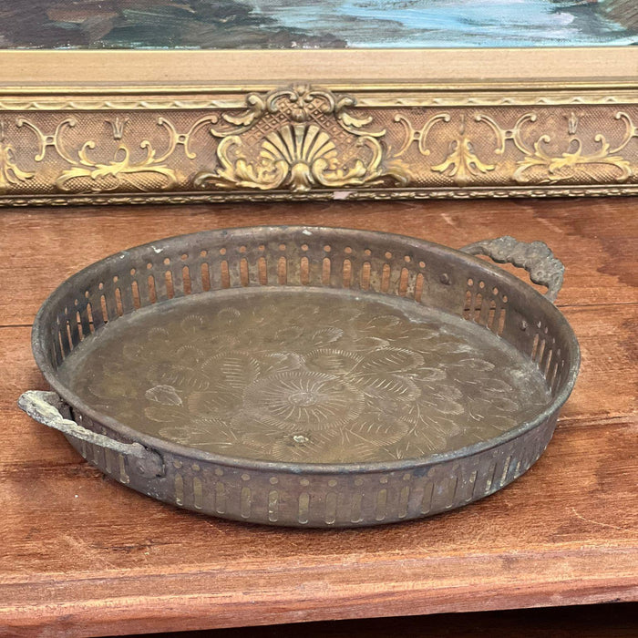 Old time Early second hand India Import possibly Brass Tray