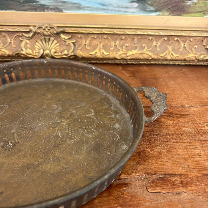 Old time Early second hand India Import possibly Brass Tray