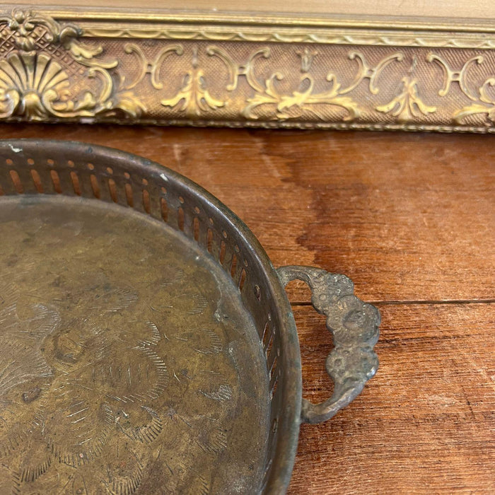 Old time Early second hand India Import possibly Brass Tray