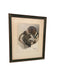 Original Hunting Dog with Foul Watercolor Painting by French Artist and Cartoonist Jean Herblet Signed