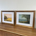 Pair of Framed Giclee Landscape Fine Art Print by Helen Drummond.
