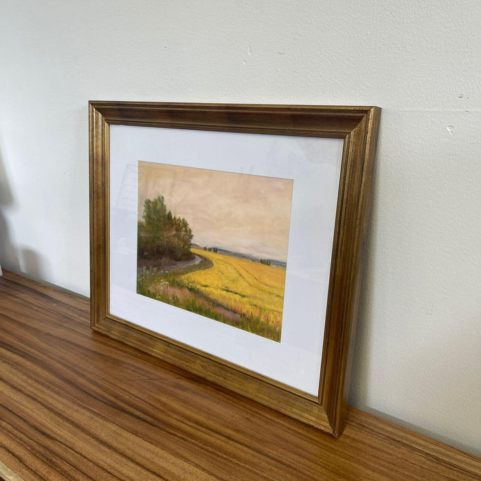 Pair of Framed Giclee Landscape Fine Art Print by Helen Drummond.
