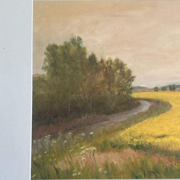 Pair of Framed Giclee Landscape Fine Art Print by Helen Drummond.