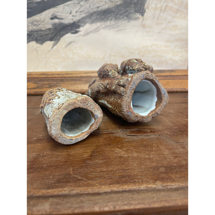 Pair of Handmade Ceramic Figurines. Circa2012