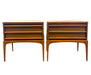 Pair of Mid-Century Modern Walnut End Tables by Lane Furniture Rhythm Collection