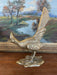 Pair of Mid-Century Solid Brass Toned Roadrunner Sculptures with Textured Detailing