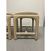 Pair of Postmodern Pencil Reed Low Stools by American Drew