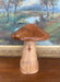 Possibly Hand-Turned Solid Wood Mushroom Sculpture, Mid-Century Modern Folk Art Object,1970s Style