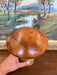 Possibly Hand-Turned Solid Wood Mushroom Sculpture, Mid-Century Modern Folk Art Object,1970s Style
