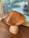 Possibly Hand-Turned Solid Wood Mushroom Sculpture, Mid-Century Modern Folk Art Object,1970s Style