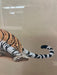 Possibly Mixed media original Tiger Art Piece. Matted and framed in Antique frame.