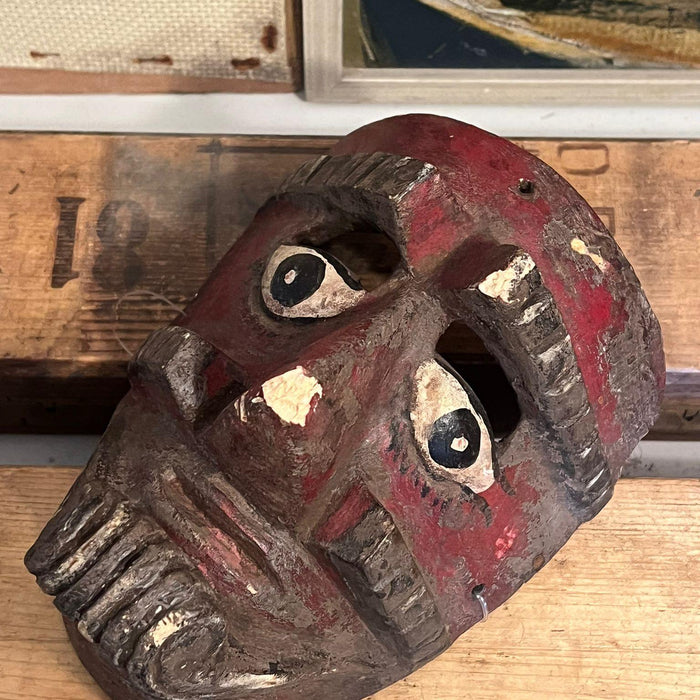 Primitive hand carved and handmade Mask (Online purchase only)