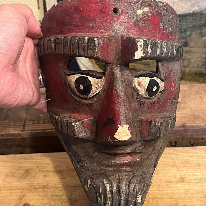 Primitive hand carved and handmade Mask (Online purchase only)