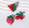 Small Cherry Hair Clips