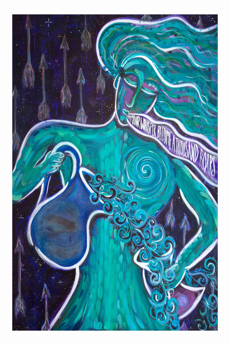 She Who Mixes Stardust Art Print