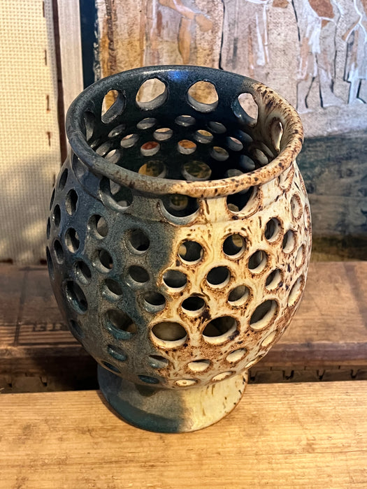 Signed Vintage Handmade Studio pottery Mid Century Modern Style.